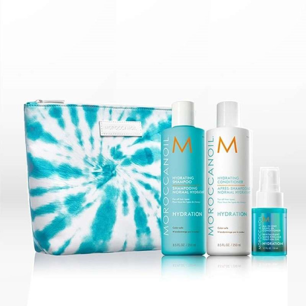 Moroccanoil Set: Conditioner 250ml + Leave in Conditioner 50ml + Body Souffle 5ml