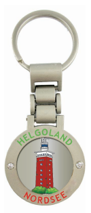 Uhrenarmband-Schlüsselanhänger Helgoländer Leuchtturm