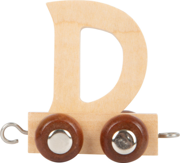 Buchstabenzug Holzbuchstabe "D"