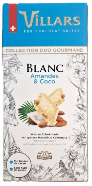 Tafelschokolade Weiss Mandel & Kokosnuss