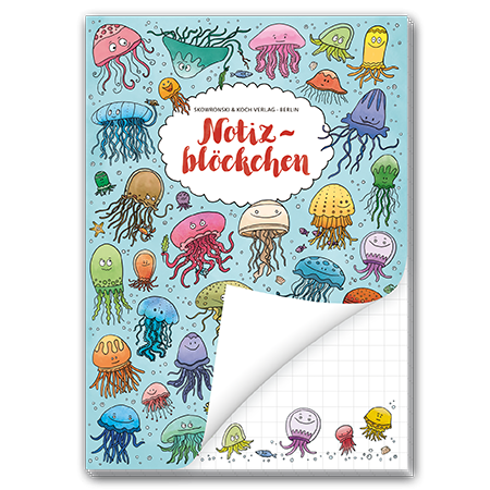 Notizblöckchen "Quallen" DIN A6
