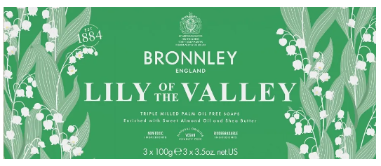 Bronnley Seifen-Lily of the Valley 3 x 100 g