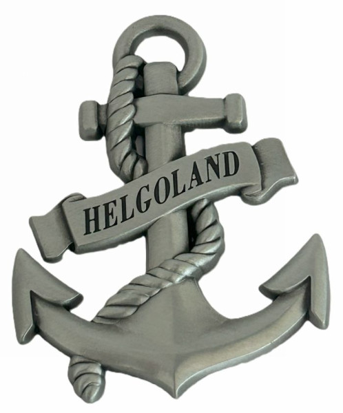 Metall-Magnet Anker mit Helgoland-Aufschrift