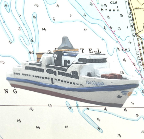 Modellschiff "MS Helgoland"