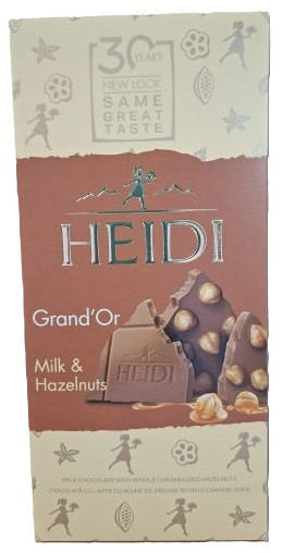Schokolade HEIDI Grand'Or Tafel Milch & Haselnuss 100g