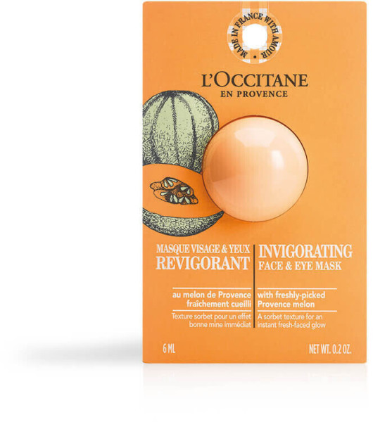 L'Occitane Invigorating Face & Eye Mask 4 x 6 ml