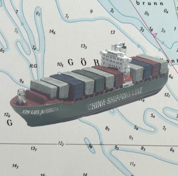 Modellschiff "Xin Los Angeles"