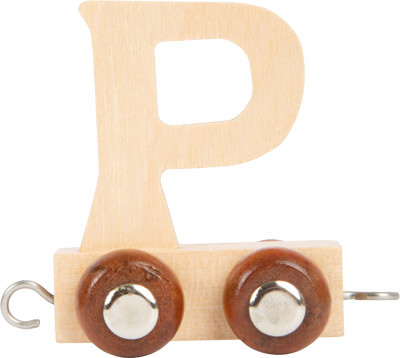 Buchstabenzug Holzbuchstabe "P"