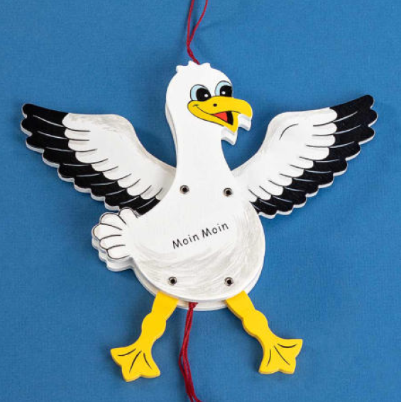 Hampler Möwe "Moin Moin", H: 19cm