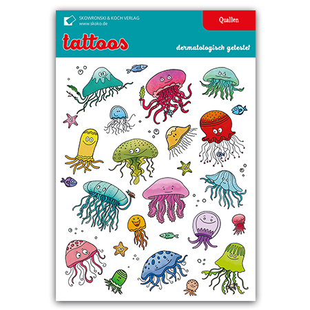 Kinder-Tattoos "Quallen"
