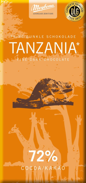 Ursprungs-Schokolade Tanzania 72%