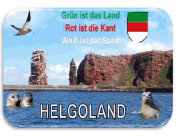 Stevmagnet Helgoland grün-rot-weiß mit Relief