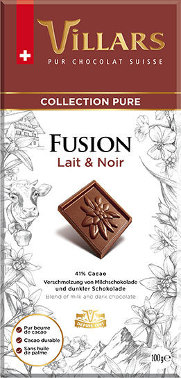 Tafelschokolade Milch & Zarbitter FUSION