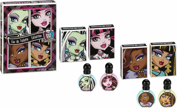 Monster High Set 4 x Eau de Toilette à 7ml