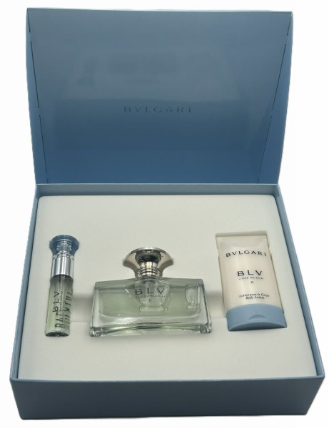 Bvlgari BLV II Eau de Parfum 50 ml + 10 ml Taschenspray + Body Lotion 75ml
