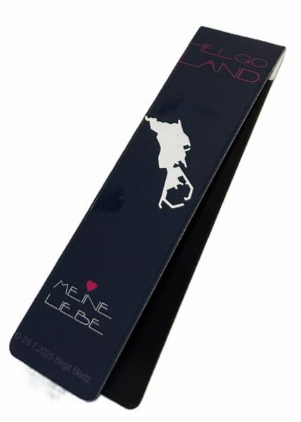 Magnet-Lesezeichen "Helgoland Meine Liebe/Meine zweite Heimat"