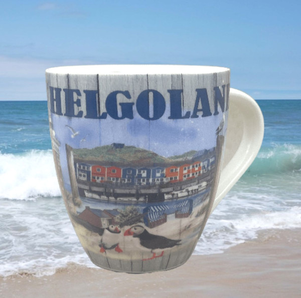 Porzellan Becher "Helgoland" 500ml Motiv 1