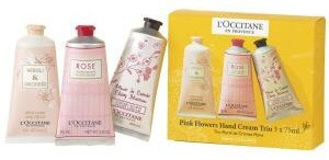 L'Occitane Pink Flowers Hand Cream Trio Set