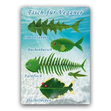 Kühlschrankmagnet "Fisch für Veganer"