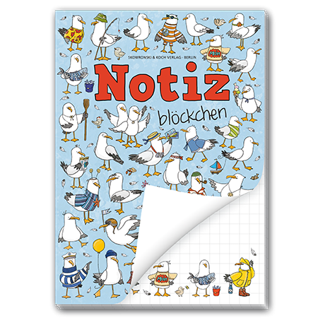 Notizblöckchen "Möwen" DIN A6