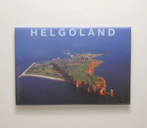 Foto-Magnet - Helgoland von oben