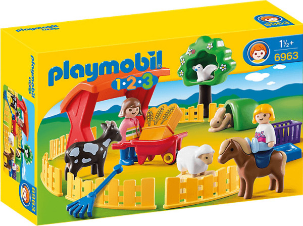 Playmobil 1.2.3 - Streichelzoo (6963)