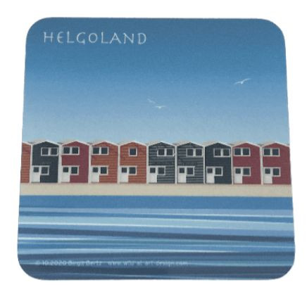 Untersetzer mit verschiedenen Helgoland-Motiven