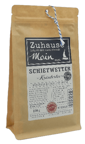 Schietwettertee - "Zuhause ist, wo man auch abends Moin sagt"