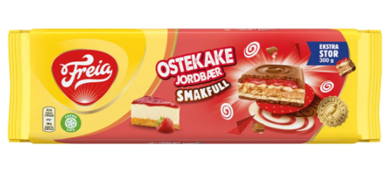 Freia Smarkfull Strawberry Cheesecake 300g