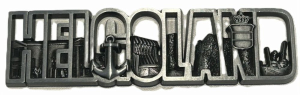 Metall-Magnet Schriftzug Helgoland