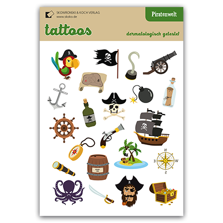 Kinder-Tattoos "Piratenwelt"