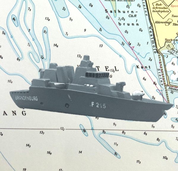 Modellschiff Marine Fregatte Brandenburg