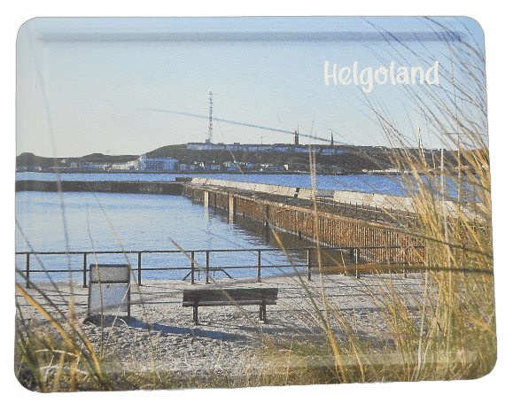 Aluminiummagnet Helgoland von der Düne gesehen